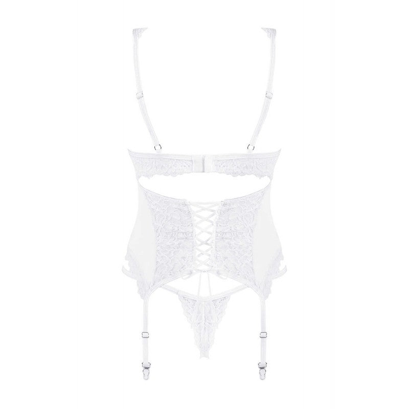 Corset et string blanc Amor Blanco