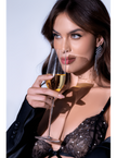 Ensemble en dentelle noire deux pièces avec strass - Mapalé