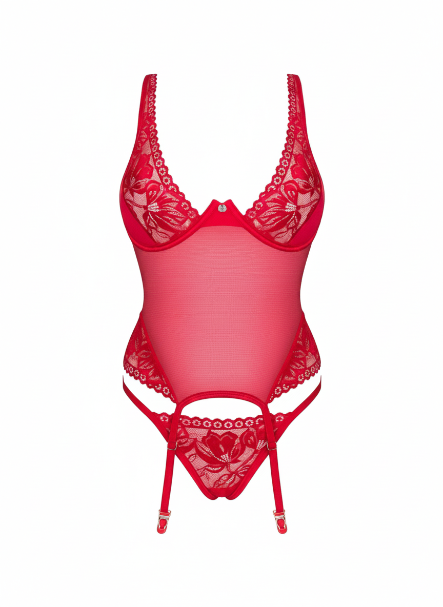 Lacelove Corset - rouge