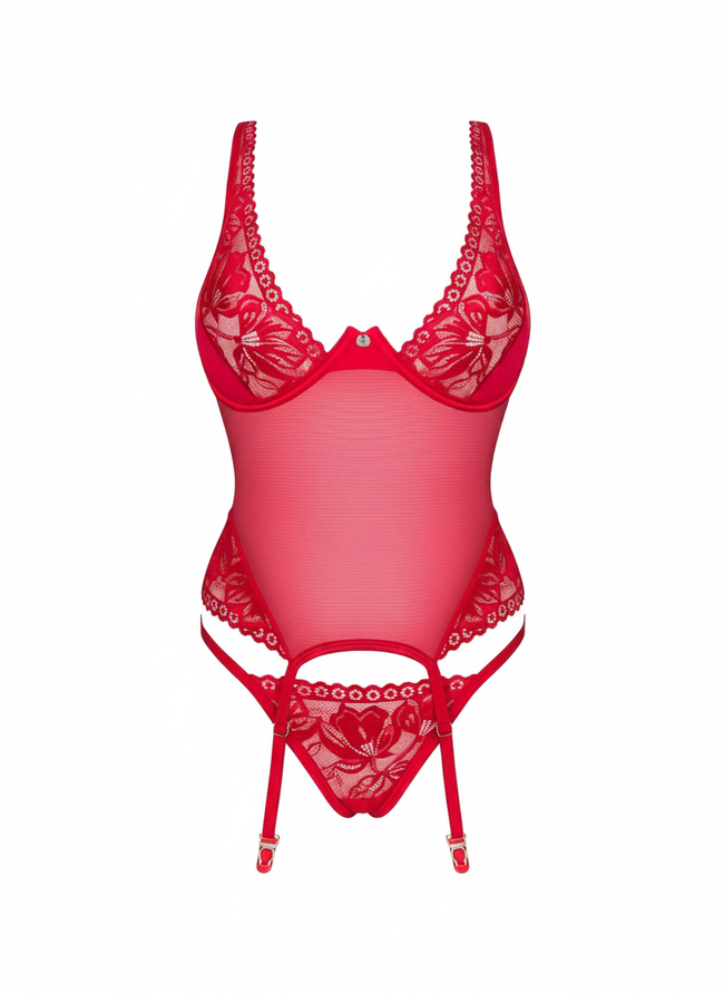 Lacelove Corset - rouge