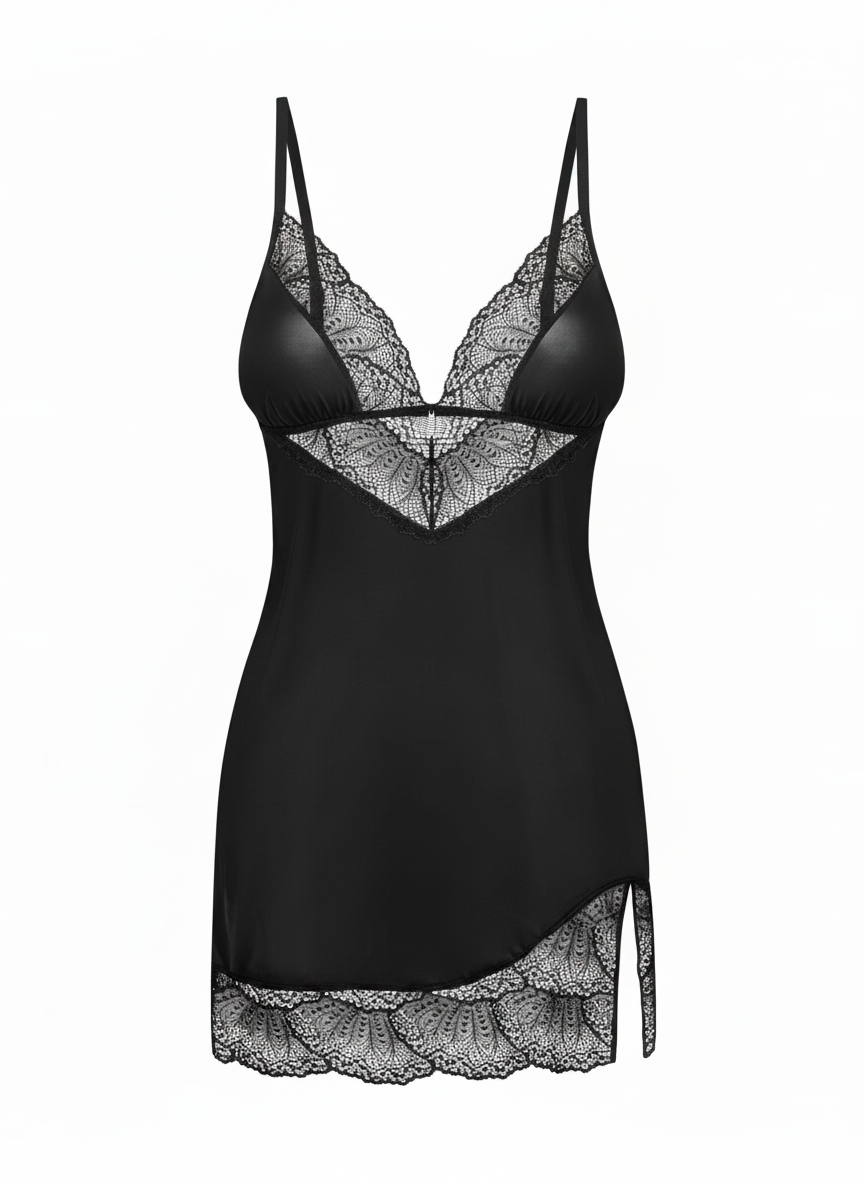 Lobellis nuisette et string - Noirs