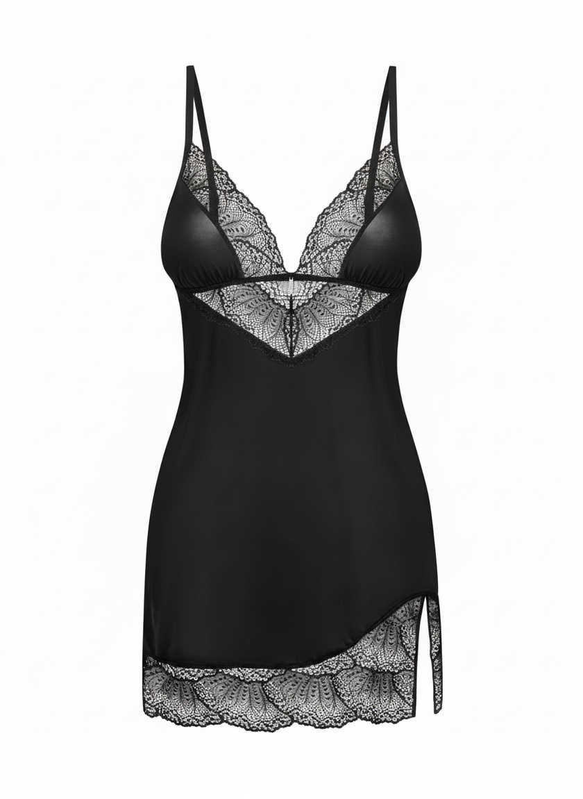 Lobellis nuisette et string - Noirs