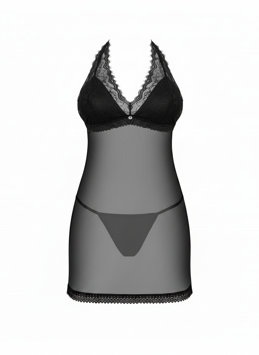 Medilla nuisette et string - Noire