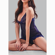 Nightly Blue nuisette et string - Bleu