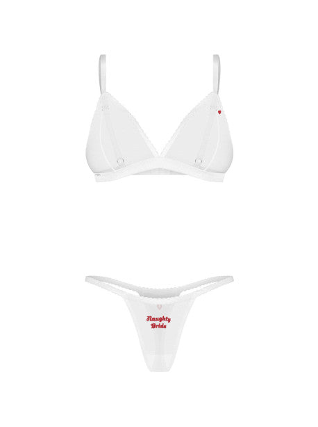 Weddya Bride ensemble de lingerie 3 pièces - rose