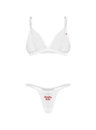Weddya Bride ensemble de lingerie 3 pièces - rose