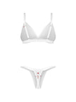 Weddya Bride ensemble de lingerie 3 pièces - rose