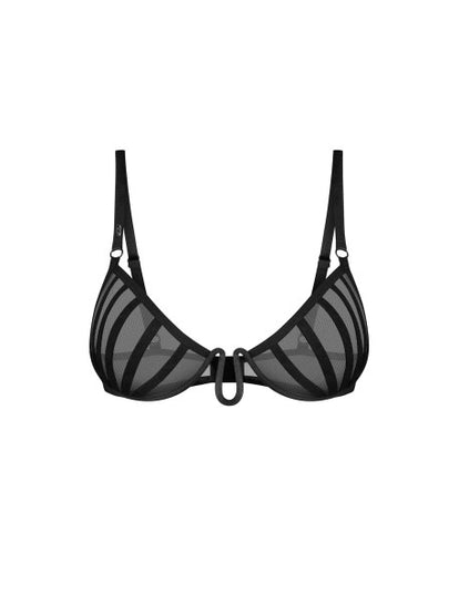 Aurorium demi-soutien-gorge noir