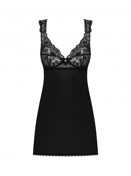 Donna Dream babydoll et String - Noire